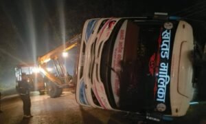 One Killed, Five Injured in Bus Accident in Kapilvastu