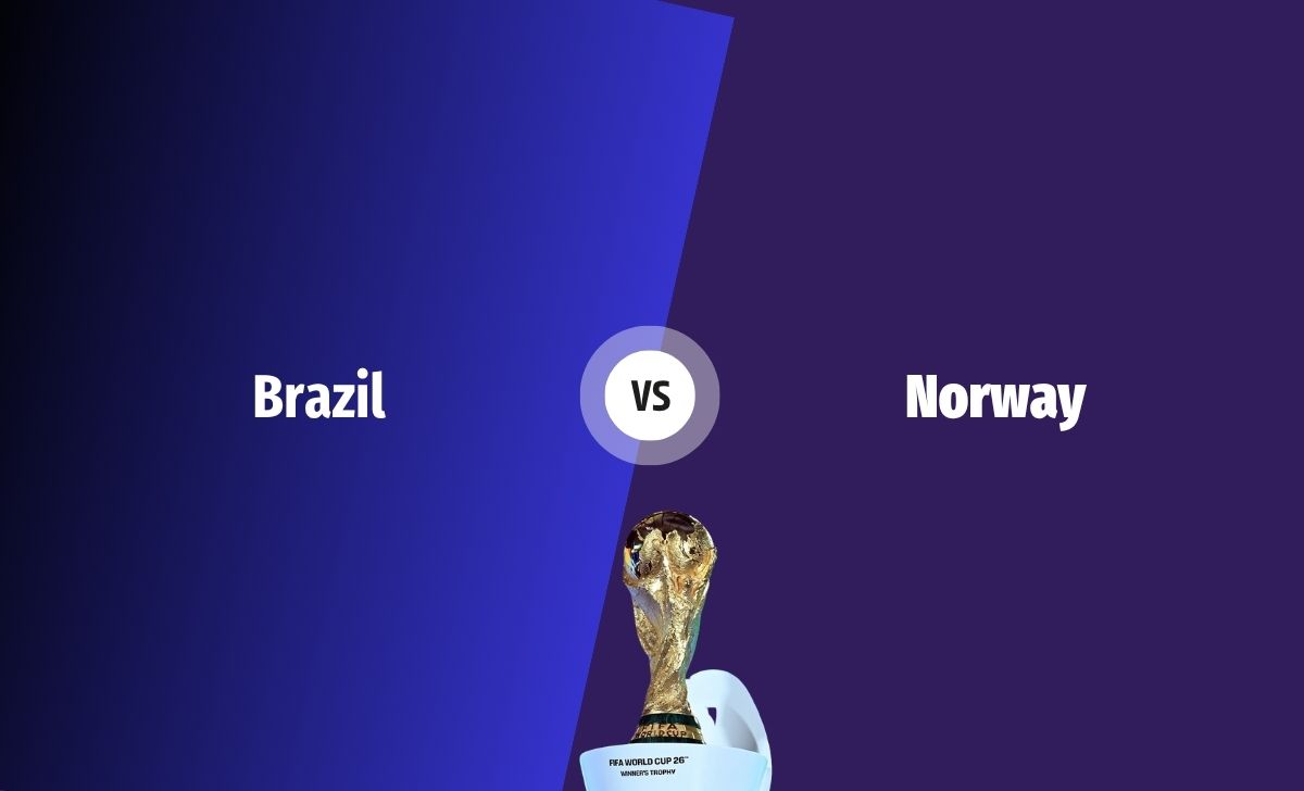 Brazil vs Norway Kick-off Time in Nepal: FIFA World Cup 2026 Round of 16 Preview, Team News, Prediction & Match Details