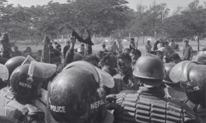 Protest Targets UML Leader Mahesh Basnet in Surkhet