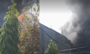 Massive Fire Breaks Out at Cafe in Itahari