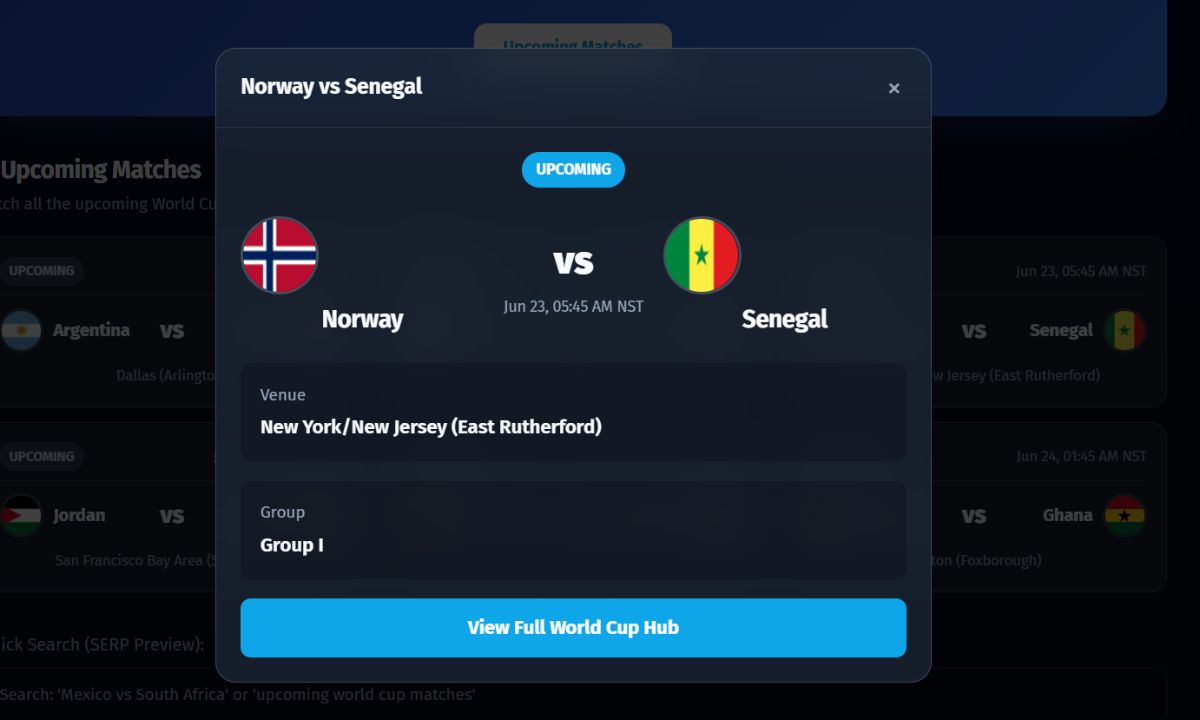 Norway Eye First Knockout Berth in 28 Years, Senegal Need Points to Stay Alive